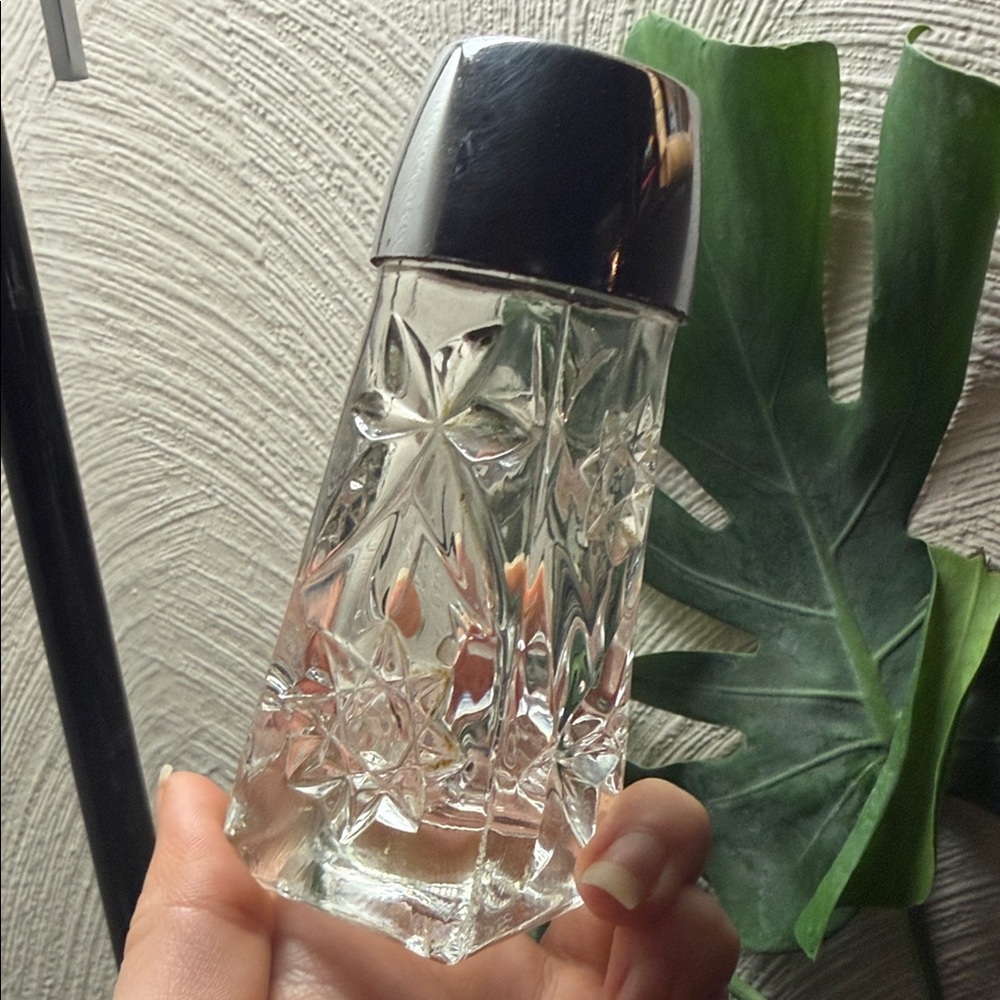 Vintage crystal glass shaker